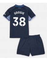 Tottenham Hotspur Destiny Udogie #38 Vieraspaita Lasten 2023-24 Lyhythihainen (+ shortsit)